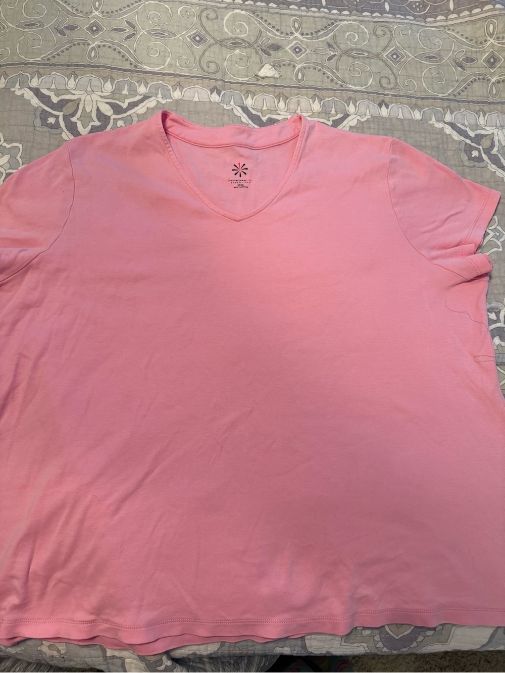 Pink V-Neck T-Shirt